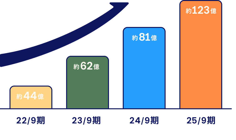 売上高の推移グラフ
